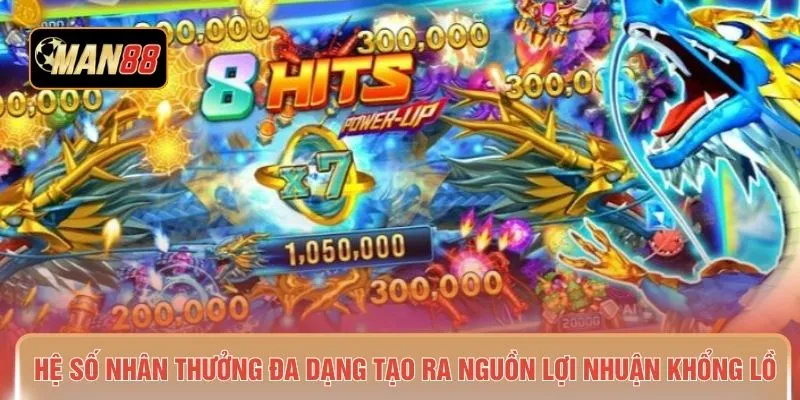Hệ số nhân thưởng đa dạng tạo ra nguồn lợi nhuận khổng lồ